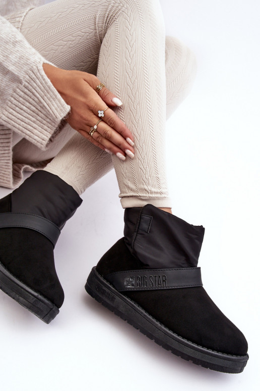 sniego batai pašiltinti su platforma juodos spalvos Big Star MM274151