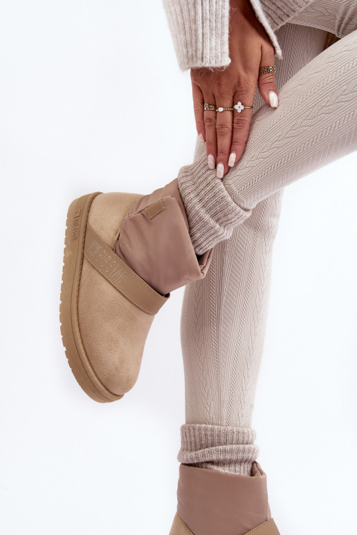 sniego batai pašiltinti su platforma smėlio spalvos Big Star MM274152