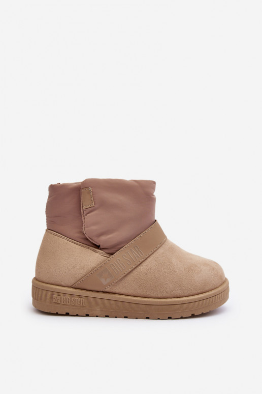sniego batai pašiltinti su platforma smėlio spalvos Big Star MM274152