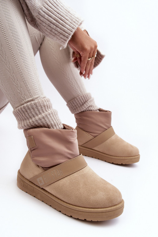 sniego batai pašiltinti su platforma smėlio spalvos Big Star MM274152