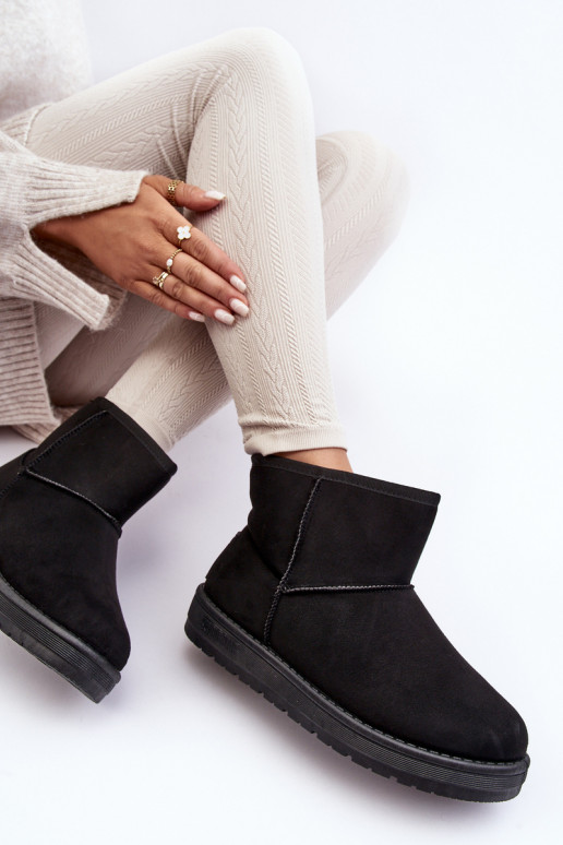 Šilti sniego batai su kailiuku viduje juodos spalvos Big Star MM274158