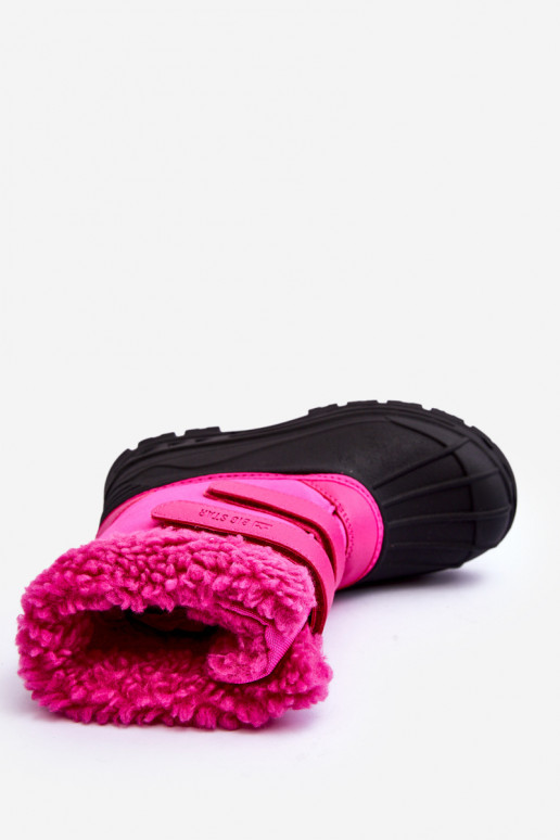 Vaikiški sniego batai su lipniais užsegimais Big Star rožinės spalvos MM374112
