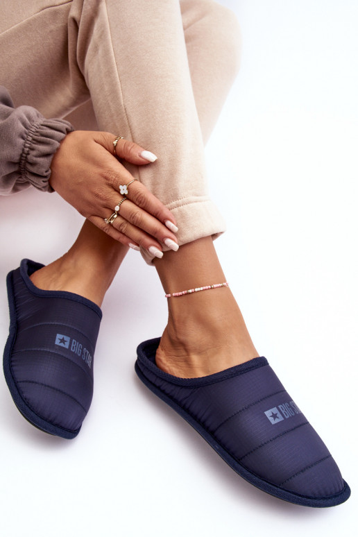 Klasikinio modelio šlepetės tamsiai mėlynos spalvos Big Star KK274601