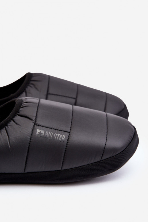 Įsispiriamo modelio pašiltinti Šlepetės juodos spalvos Big Star KK174363