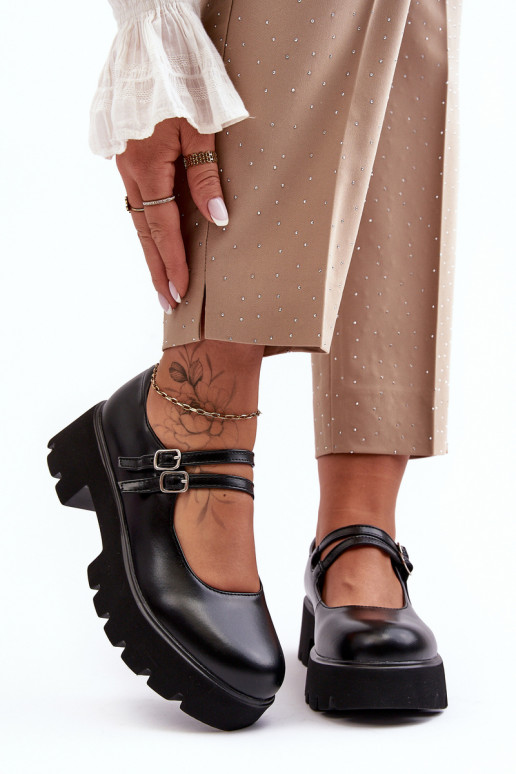 batai žemu kulniuku juodos spalvos Saviwa