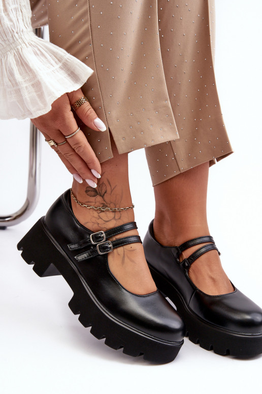 batai žemu kulniuku juodos spalvos Saviwa