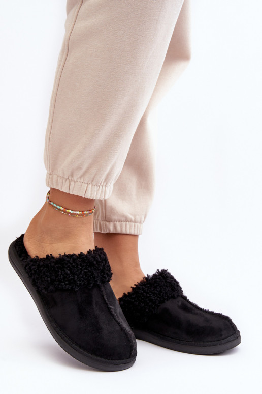 pašiltinti Šlepetės Inblu EK000010 juodos spalvos