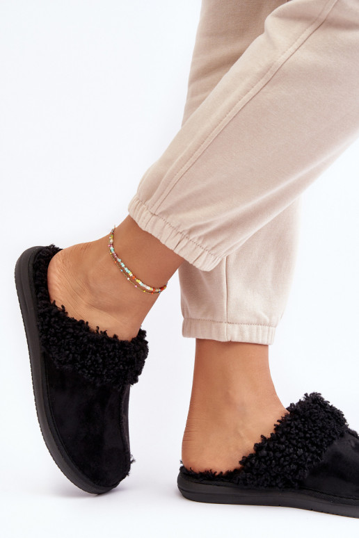 pašiltinti Šlepetės Inblu EK000010 juodos spalvos