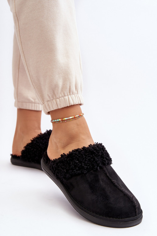 pašiltinti Šlepetės Inblu EK000010 juodos spalvos