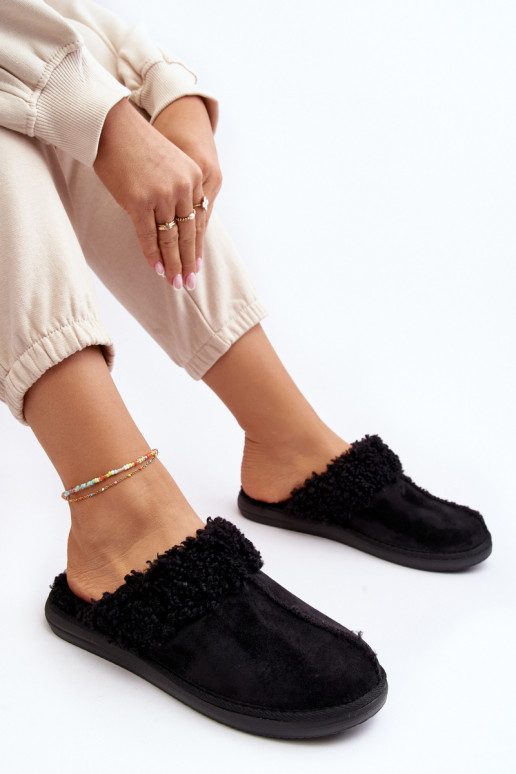 pašiltinti Šlepetės Inblu EK000010 juodos spalvos