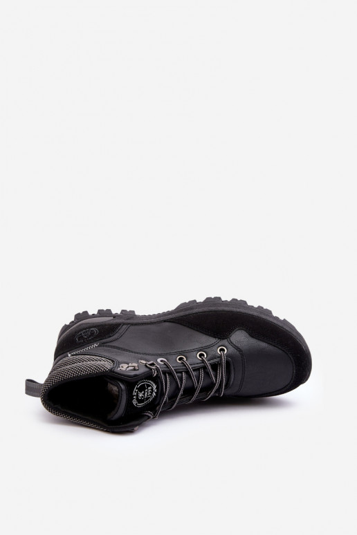 žygio batai batai su raišteliais juodos spalvos Salomene