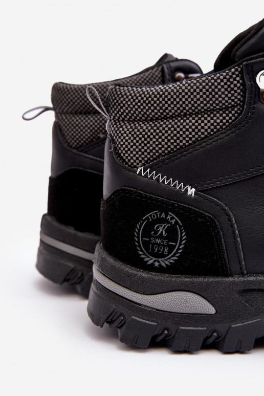 žygio batai batai su raišteliais juodos spalvos Salomene