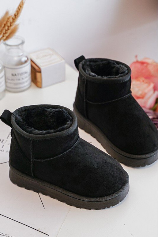 Vaikiški sniego batai Aulinukai pašiltinti juodos spalvos Nallita