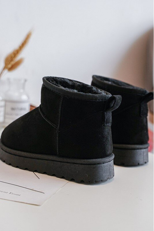 Vaikiški sniego batai Aulinukai pašiltinti juodos spalvos Nallita