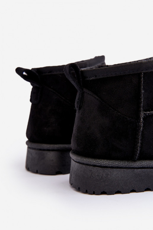 Vaikiški sniego batai Aulinukai pašiltinti juodos spalvos Nallita