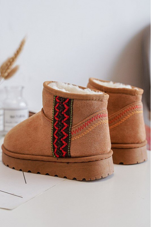 sniego batai Aulinukai pašiltinti Vaikiški rudos spalvos Leonora