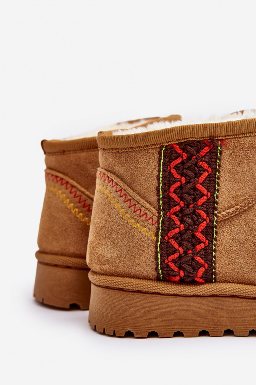 sniego batai Aulinukai pašiltinti Vaikiški rudos spalvos Leonora