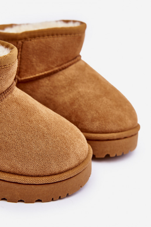 sniego batai Aulinukai pašiltinti Vaikiški rudos spalvos Leonora