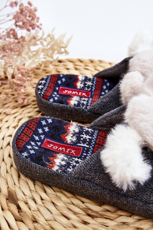 Vaikiški Šlepetės pilkos spalvos Dasca