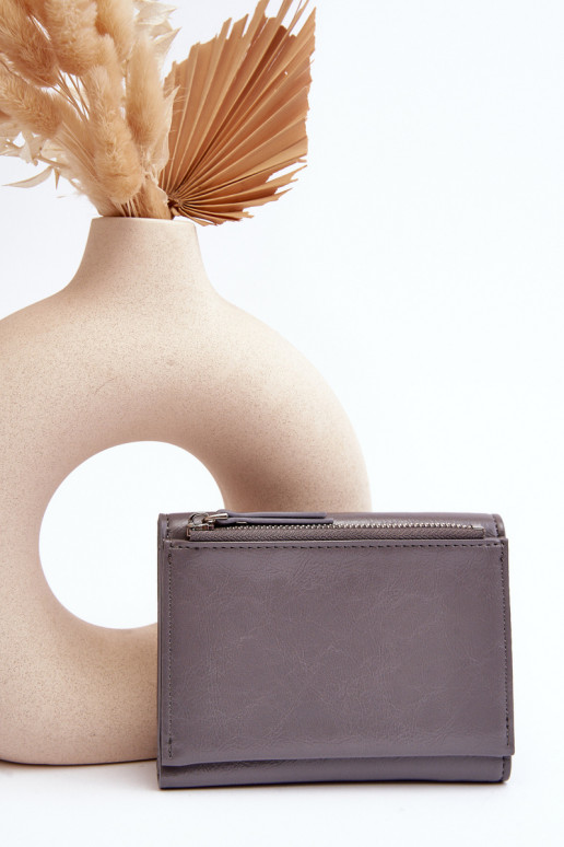 Moteriška Piniginė eko odos pilkos spalvos Joanela