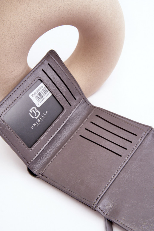 Moteriška Piniginė eko odos pilkos spalvos Joanela