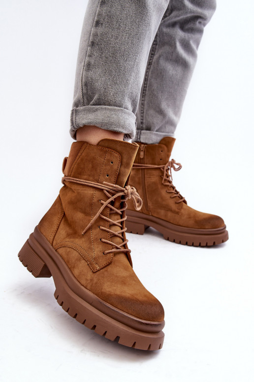 Moteriški aulinukai su masyviu padu rudos spalvos Narelona