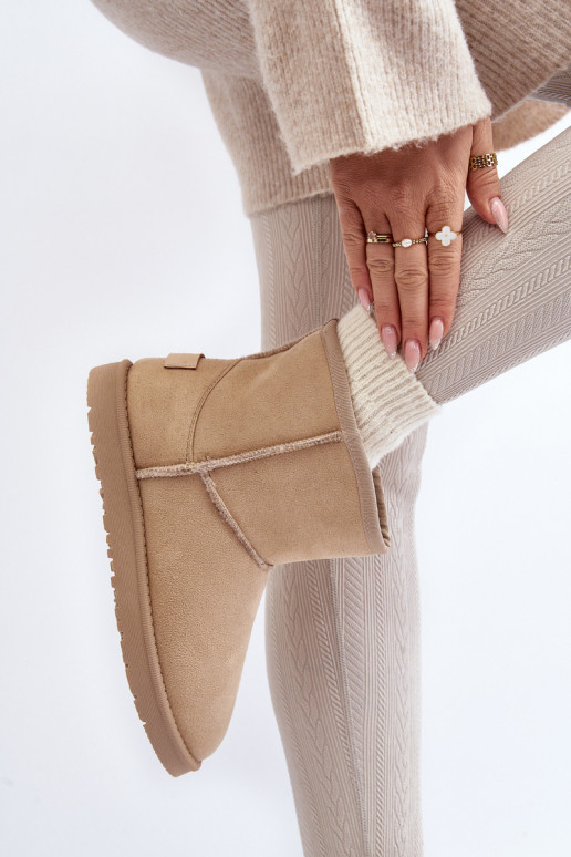 sniego batai Cross Jeans MM2R4023C smėlio spalvos