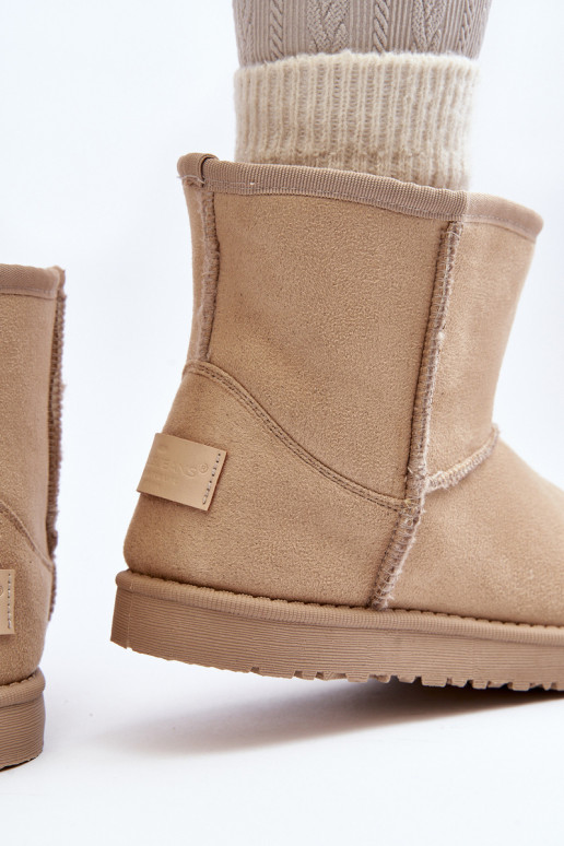 sniego batai Cross Jeans MM2R4023C smėlio spalvos