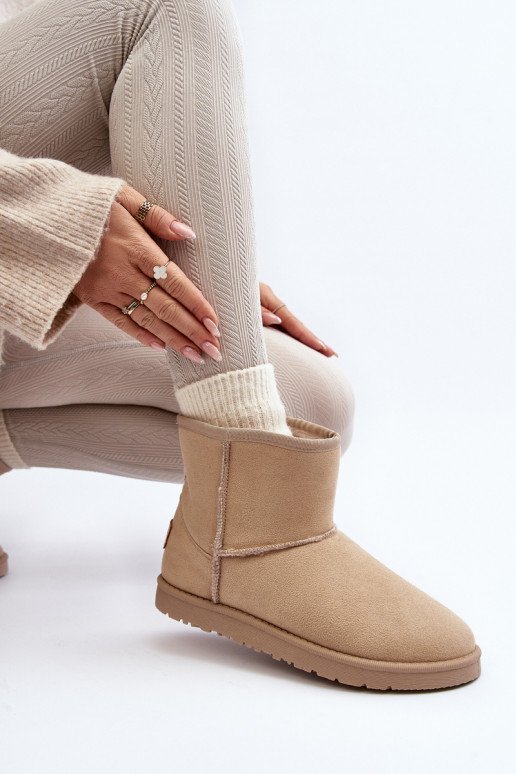 sniego batai Cross Jeans MM2R4023C smėlio spalvos