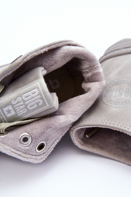 Laisvalaikio bateliai Big Star  pašiltinti pilkos spalvos GG274070