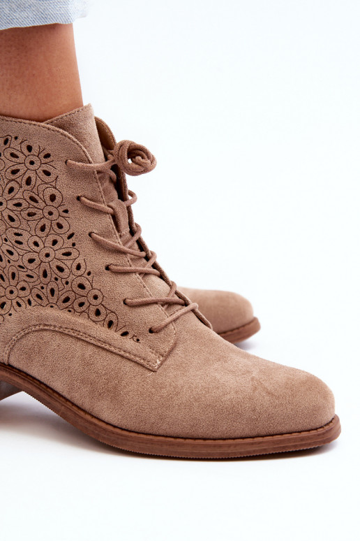 S.Barski HY66-136 Aulinukai su raštais smėlio spalvos S.Barski HY66-136 Aulinukai su raštais smėlio spalvos