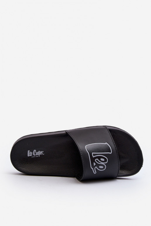 Šlepetės Lee Cooper LCW-24-42-2485M juodos spalvos Šlepetės Lee Cooper LCW-24-42-2485M juodos spalvos