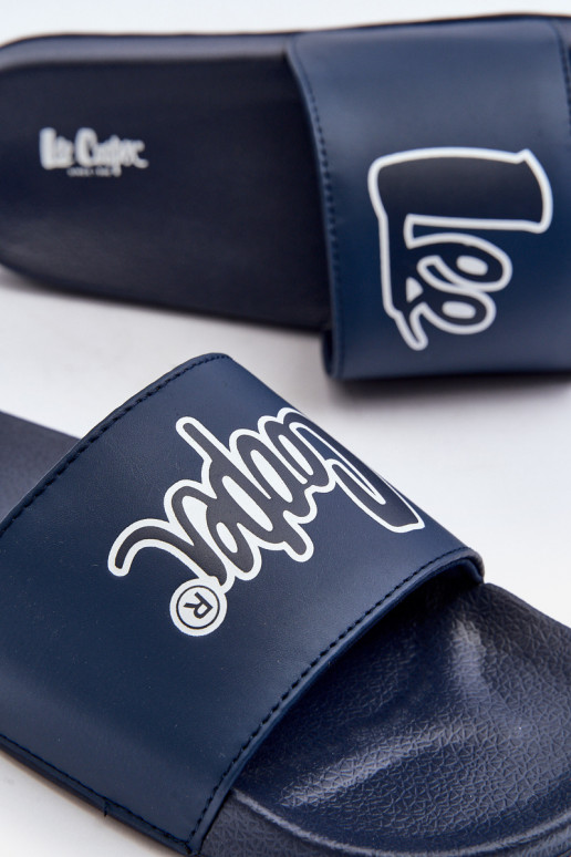 Šlepetės Lee Cooper LCW-24-42-2481M tamsiai mėlynos spalvos Šlepetės Lee Cooper LCW-24-42-2481M tamsiai mėlynos spalvos