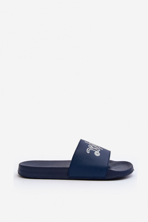 Šlepetės Lee Cooper LCW-24-42-2481M tamsiai mėlynos spalvos Šlepetės Lee Cooper LCW-24-42-2481M tamsiai mėlynos spalvos