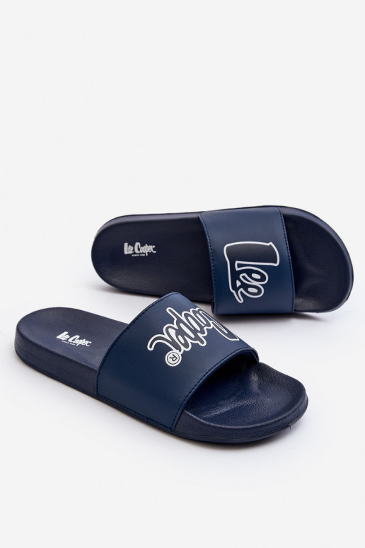Šlepetės Lee Cooper LCW-24-42-2481M tamsiai mėlynos spalvos Šlepetės Lee Cooper LCW-24-42-2481M tamsiai mėlynos spalvos