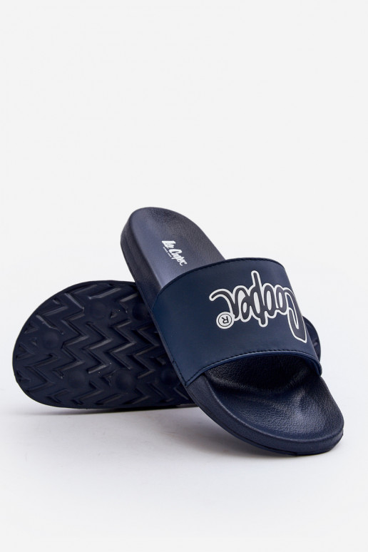 Šlepetės Lee Cooper LCW-24-42-2481M tamsiai mėlynos spalvos Šlepetės Lee Cooper LCW-24-42-2481M tamsiai mėlynos spalvos
