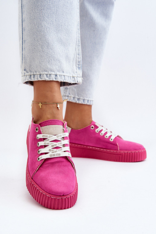 Laisvalaikio bateliai MEMORY FOAM SYSTEM BIG STAR NN276004 rožinės spalvos