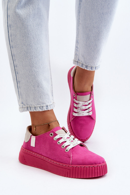 Laisvalaikio bateliai MEMORY FOAM SYSTEM BIG STAR NN276004 rožinės spalvos