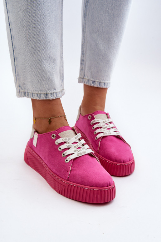 Laisvalaikio bateliai MEMORY FOAM SYSTEM BIG STAR NN276004 rožinės spalvos