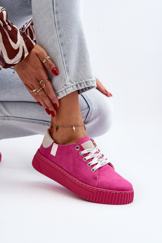 Laisvalaikio bateliai MEMORY FOAM SYSTEM BIG STAR NN276004 rožinės spalvos