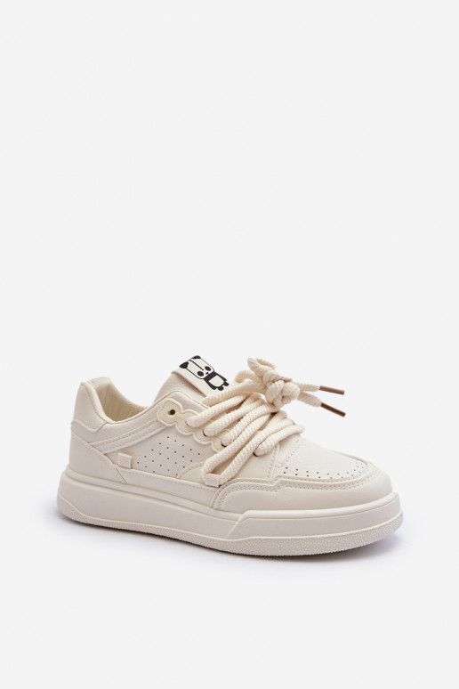 Sneakers modelio batai Eko smėlio spalvos Avanalis Sneakers modelio batai Eko smėlio spalvos Avanalis
