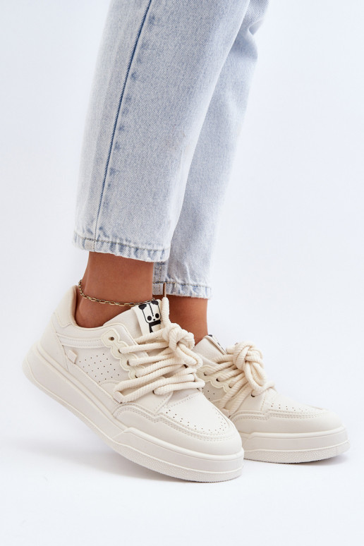 Sneakers modelio batai Eko smėlio spalvos Avanalis Sneakers modelio batai Eko smėlio spalvos Avanalis