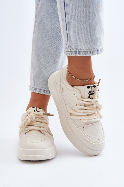 Sneakers modelio batai Eko smėlio spalvos Avanalis Sneakers modelio batai Eko smėlio spalvos Avanalis