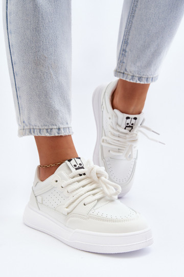 Sneakers modelio batai Eko baltos spalvos Avanalis