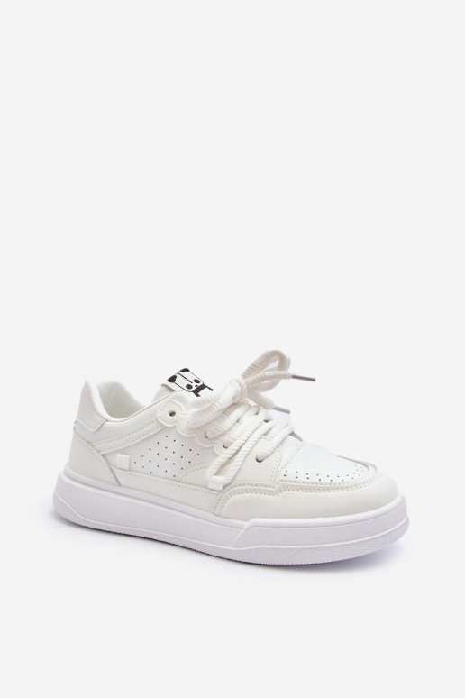 Sneakers modelio batai Eko baltos spalvos Avanalis Sneakers modelio batai Eko baltos spalvos Avanalis