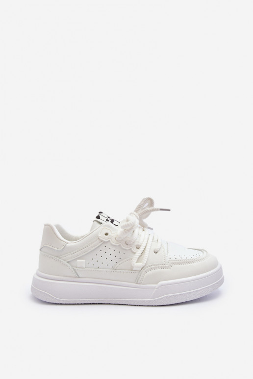 Sneakers modelio batai Eko baltos spalvos Avanalis Sneakers modelio batai Eko baltos spalvos Avanalis