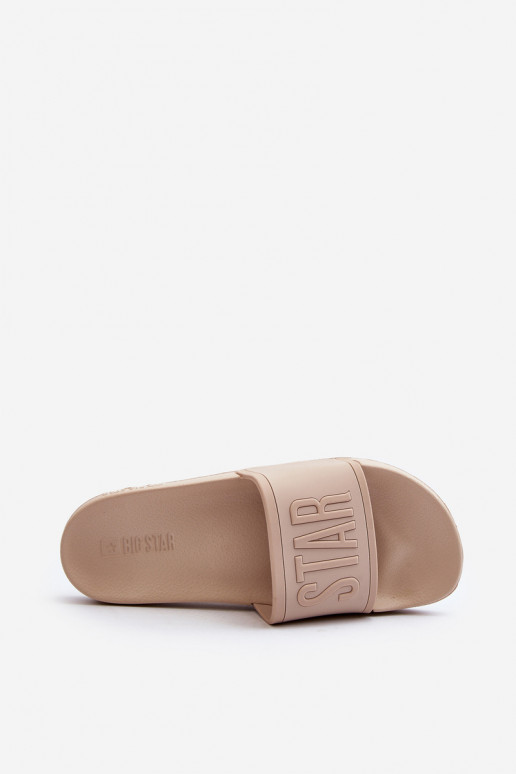 Šlepetės Big Star NN274A645 smėlio spalvos