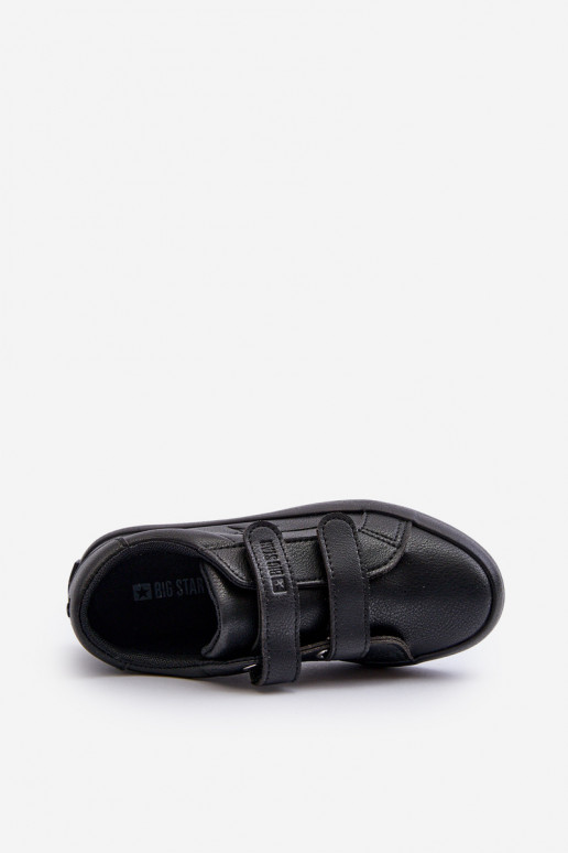 Vaikiški laisvalaikio batai su lipniais užsegimais Big Star NN374006 juodos spalvos