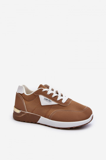 sportiniai bateliai Sneakers modelio batai rudos spalvos Vovella