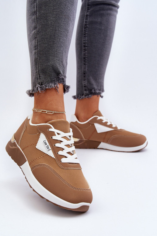 sportiniai bateliai Sneakers modelio batai rudos spalvos Vovella sportiniai bateliai Sneakers modelio batai rudos spalvos Vovella